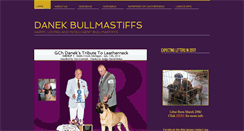 Desktop Screenshot of danekbullmastiffs.com