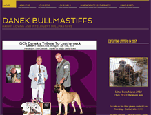 Tablet Screenshot of danekbullmastiffs.com